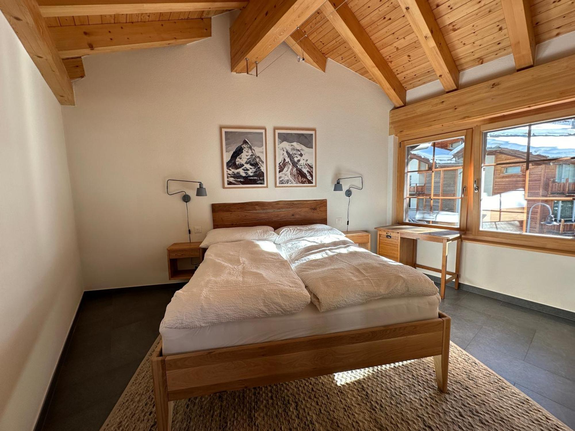 Modern Self-Catering Apartment With Matterhorn Views Zermatt Kültér fotó